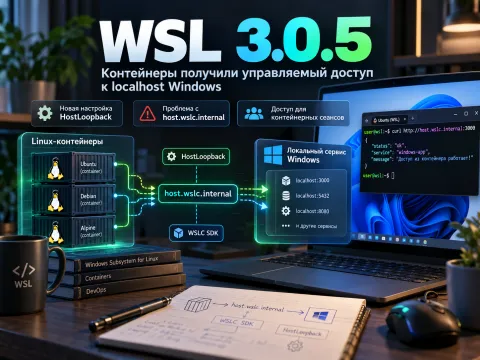 В WSL 3.0.5 появился управляемый доступ контейнеров к localhost Windows