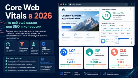 Core Web Vitals в 2026: что всё ещё важно для SEO и конверсии