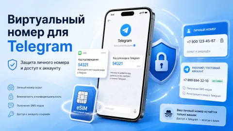 Виртуальный номер для Telegram — когда он помогает сохранить личный номер и доступ к аккаунту