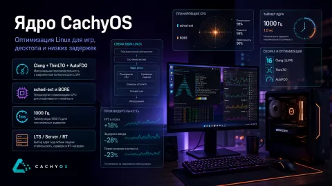 Ядро CachyOS — чем отличается от обычного Linux и зачем оно нужно