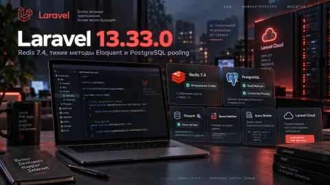Laravel 13.33.0 — Redis 7.4, тихие операции Eloquent и PostgreSQL pooling для Laravel Cloud