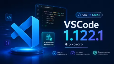 VS Code 1.122.1 — срочное исправление после релиза с BYOK без входа в GitHub и эмуляцией устройств