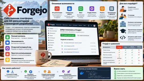Forgejo — собственная платформа для Git-репозиториев и командной разработки