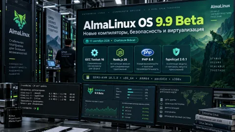 AlmaLinux OS 9.9 Beta готовит ветку 9 к следующему стабильному выпуску — обновлены компиляторы, безопасность и виртуализация