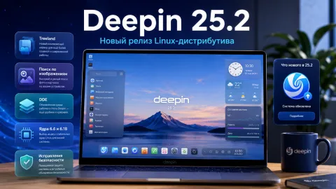 Deepin 25.2.0 — обновление улучшило Treeland, поиск по фото и стабильность рабочего стола