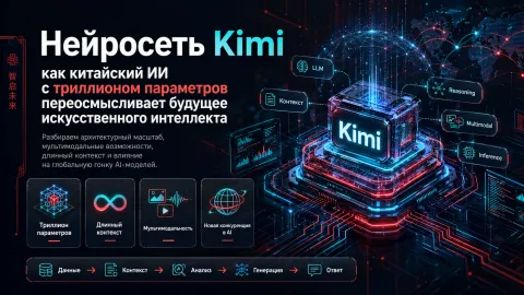 Нейросеть Kimi: как китайский ИИ с триллионом параметров переосмысливает будущее искусственного интеллекта