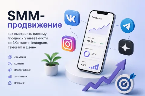 SMM-продвижение — как выстроить систему продаж и узнаваемости в ВКонтакте, Instagram, Telegram и Дзене