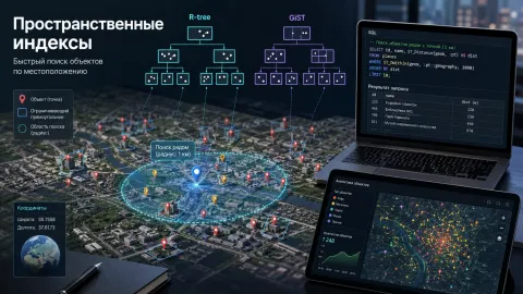 Пространственные индексы — быстрый поиск объектов на карте с рабочими примерами SQL