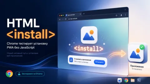 HTML <install> — Chrome тестирует установку PWA без JavaScript