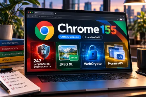 Chrome 155 вышел с 247 исправлениями безопасности, JPEG XL и постквантовой криптографией