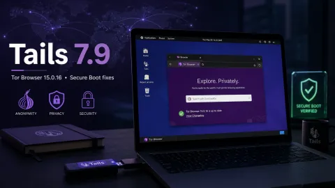 Tails 7.9 — обновление Tor Browser, прошивок и проверки Secure Boot