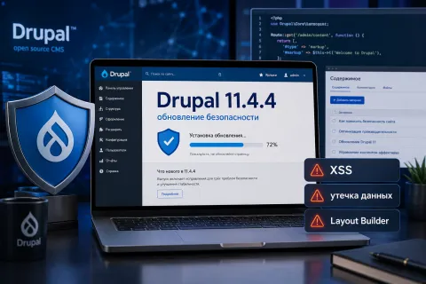 Drupal 11.4.4 закрывает утечку данных и две XSS-уязвимости