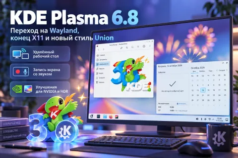 KDE Plasma 6.8 завершает поддержку сеансов X11 — как изменится рабочий стол Linux