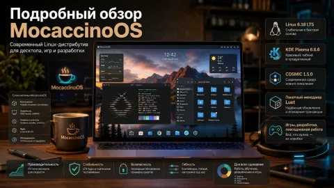 MocaccinoOS — подробный обзор Gentoo-системы с Luet и готовыми бинарными слоями