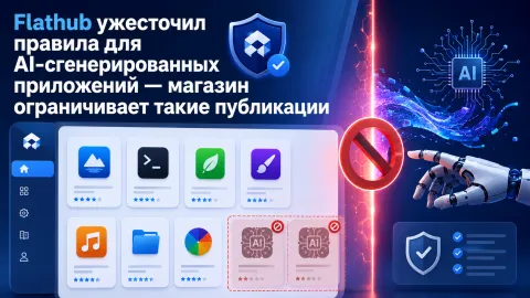 Flathub ужесточил правила для AI-сгенерированных приложений — магазин ограничивает такие публикации