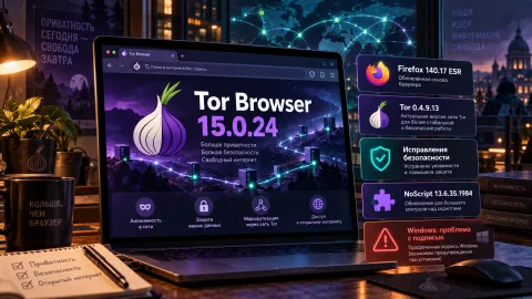 В Tor Browser 15.0.24 вошли свежие исправления Firefox и Tor — подпись Windows всё ещё просрочена