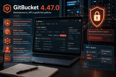 GitBucket 4.47.0 усилил защиту клонирования и приблизил API к GitHub
