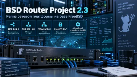 BSDRP 2.3 переводит маршрутизацию на BIRD 3 и обновляет сетевой стек FreeBSD
