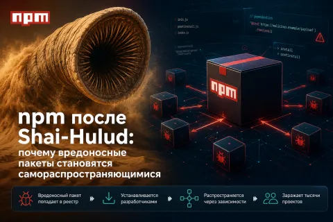 npm после Shai-Hulud — вредоносные пакеты становятся самораспространяющимися