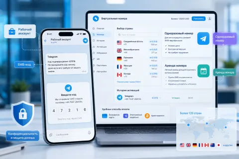 Рабочий Telegram без личной SIM-карты — как подобрать виртуальный номер под задачи проекта
