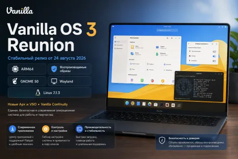 Vanilla OS 3 Reunion — ARM64, воспроизводимые образы и переработанные Apx/VSO