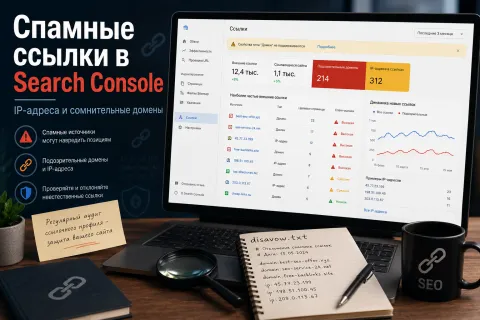Спамные ссылки в Search Console — как проверить IP-адреса, сомнительные домены и загрузить disavow-файл