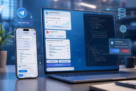 Telegram Bot API 10.1 — боты получили Rich Messages для сложных ответов и AI-стриминга
