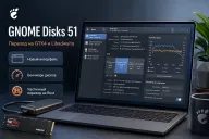 GNOME Disks 51 перешёл на GTK4 и Libadwaita — дисковая утилита GNOME получила крупнейшую переработку за годы