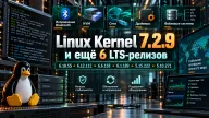 Linux 7.2.9 и шесть LTS-ядер вышли одним пакетом — исправлены Bluetooth, KVM, сети и драйверы