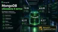 MongoDB обновила четыре серверные ветки — исправлены уязвимости, сбои и ошибки авторизации