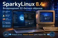 SparkyLinux 8.4 возвращает 32-битные образы — старые ПК снова получили официальный установочный вариант