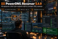 PowerDNS Recursor 5.4.9 — исправлен сбой при корректной остановке DNS-сервера