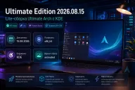 Ultimate Edition 2026.08.15 — Lite-сборка Ultimate Arch получила KDE и вариант animated