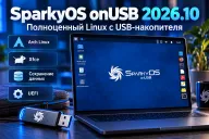 SparkyOS 2026.10 запускает полноценный Arch Linux с флешки — файлы и настройки сохраняются