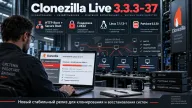 Clonezilla Live 3.3.3-37 расширила сетевое клонирование — HTTP Boot, LUKS2 и Linux 7.1.13-1