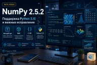 NumPy 2.5.2 получил сборки для Python 3.15 — исправлены StringDType, RNG и C API