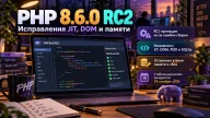 PHP 8.6.0 RC2 вышел вместо RC1 — исправления JIT, DOM и ошибок работы с памятью