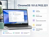 ChromeOS 151.0.7922.221 — второе сервисное обновление M151 вышло в Stable